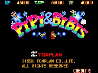 Pipi & Bibis / Whoopee!! (Z80 sound cpu, set 1) 封面