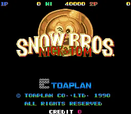 Snow Bros. - Nick & Tom (set 1) 封面