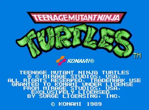 Teenage Mutant Ninja Turtles (World 4 Players, version X) 封面