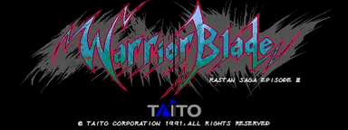 Warrior Blade - Rastan Saga Episode III (Japan) 封面